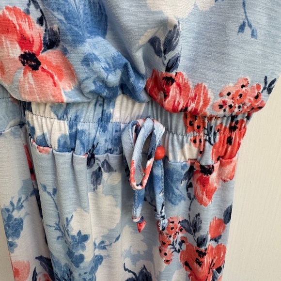 NWOT Trixxi Girl 3T XXS Floral Print Sleeveless Maxi Dress - Picture 2 of 5